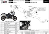 Exhaust Tip With Noise Certification Oval Titanium Carbon - Mivv Compatible With Triumph Tiger 1050 Sport (2017-2020)