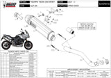 Système D'Échappement Homologué Au Niveau Sonore Speed Edge Acier Noir Carbon - Mivv Compatible Avec Triumph Tiger 1050 Sport (2017-2020)