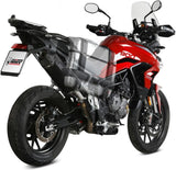 Système D'Échappement Homologué Au Niveau Sonore Speed Edge Acier Noir Carbon - Mivv Compatible Avec Triumph Tiger 900 - Gt - Pro (2021-2024)
