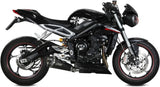 Système D'Échappement Homologué Au Niveau Sonore Delta Race Acier Noir Carbon - Mivv Compatible Avec Triumph Street Triple 660 S (2017-2022)