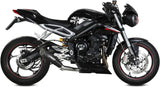 Système D'Échappement Non Catalysé Et Sans Homologation Acoustique X-M5 Acier Noir Carbon - Mivv Compatible Avec Triumph Street Triple 660 S (2017-2022)