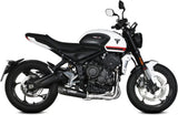 Système D'Échappement Complet Non Catalysé Et Sans Homologation Acoustique X-M5 Acier Noir Carbon - Mivv Compatible Avec Triumph Trident 660 (2021-2024)