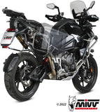 Système D'Échappement Homologué Au Niveau Sonore Dakar Acier Noir - Mivv Compatible Avec Triumph Tiger 1200 Gt - Rally (2021-2024)