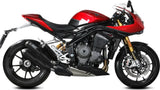 Double Sortie D'Échappement Homologuée Au Niveau Sonore Mk3 Carbon - Mivv Compatible Avec Triumph Speed Triple 1200 Rr - Rs (2021-2024)