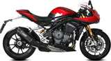 Système D'Échappement Homologué Au Niveau Sonore Sr-1 Titanium Noir - Mivv Compatible Avec Triumph Speed Triple 1200 Rr - Rs (2021-2024)