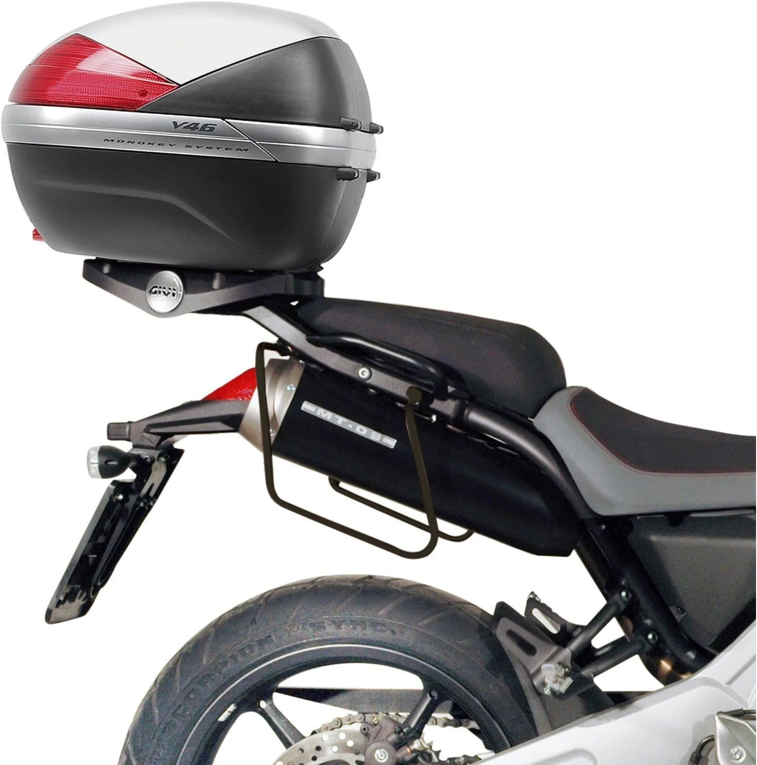 Sacoches Cavalières Corium Noir 26 Lt Corium Nylon - Givi Compatible Avec Yamaha Mt-03 660 (2006-2014)