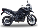 Système D'Échappement Homologué Au Niveau Sonore Gpe Anniversary Titanium - Gpr Compatible Avec Triumph Tiger 800 - Xr - Xc - Xrx - Xcx - Xrt - Xca (2011-2016)