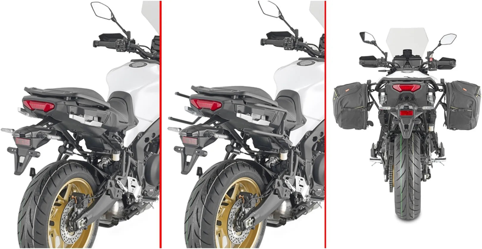 Sacoches Cavalières Noir 60 Lt Nylon - Givi Compatible Avec Yamaha Tracer 9 - Gt - Gt+ (2021-2024)