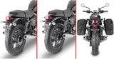 Corium Black Side Bags - 32 Lt Corium Nylon - Givi Compatible With Triumph Bonneville T100 (2017-2022)