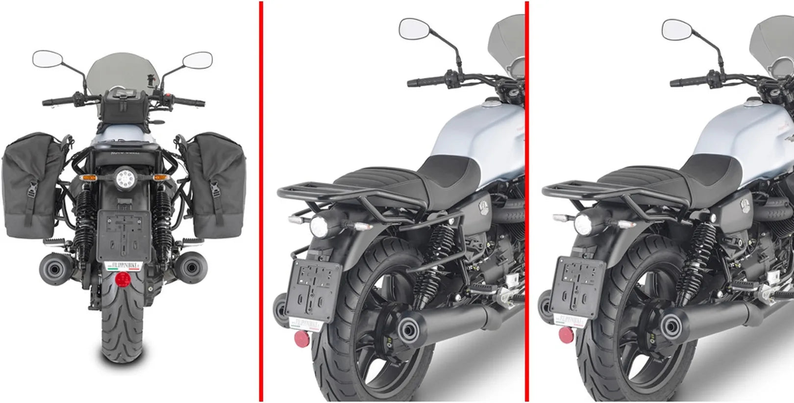 Sacoches Cavalières Corium Noir 26 Lt Corium Nylon - Givi Compatible Avec Moto Guzzi V7 850 Stone (2021-2024)