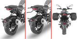 Sacoches Cavalières Noir 60 Lt Nylon - Givi Compatible Avec Voge Trofeo 500 Ac (2022-2024)