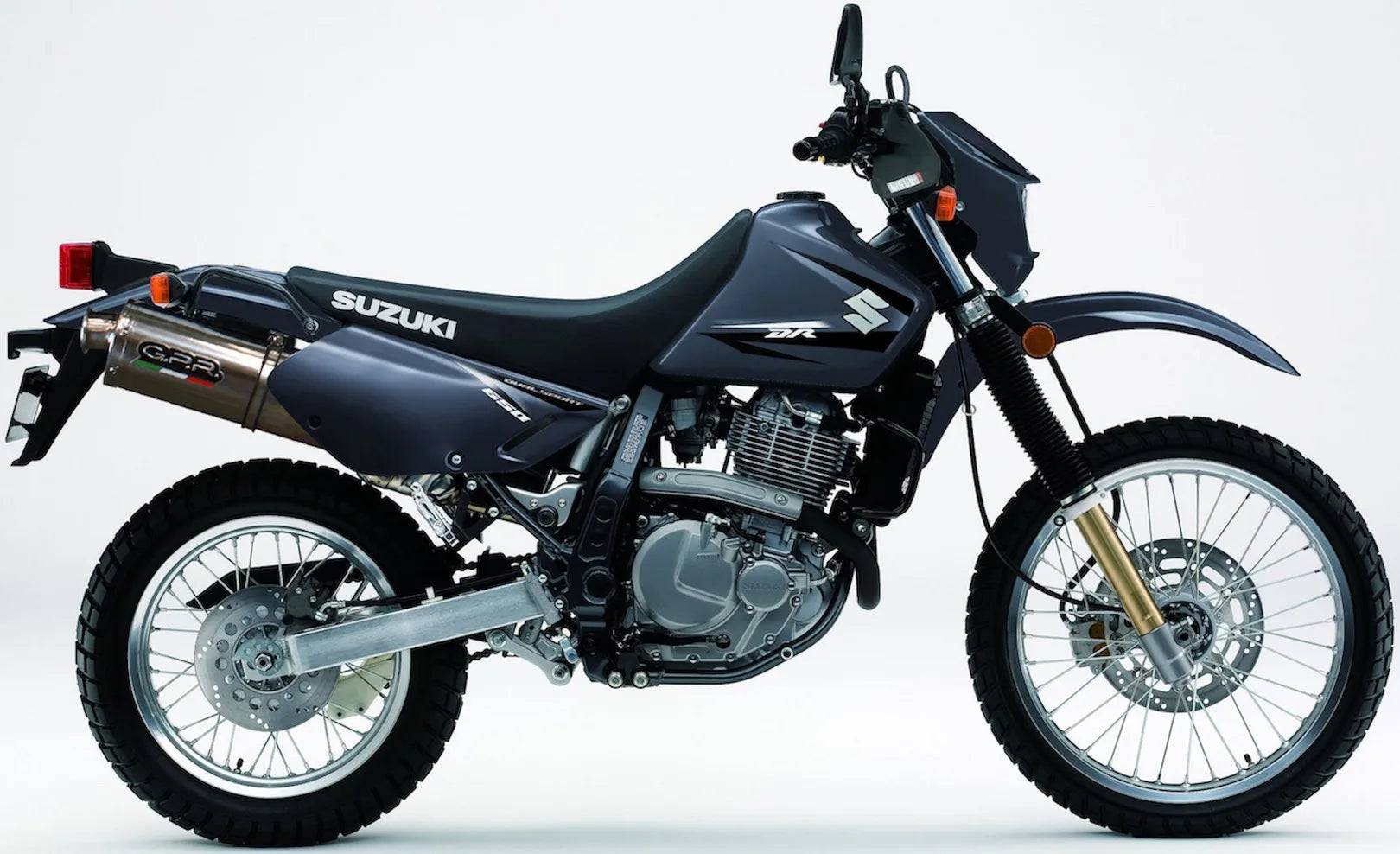 Système D'Échappement Homologué Au Niveau Sonore Trioval Acier - Gpr Compatible Avec Suzuki Dr 650 Se Sp 4 (1996-2011)