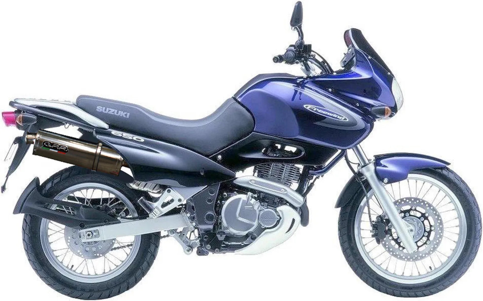 Système D'Échappement Homologué Au Niveau Sonore Trioval Acier - Gpr Compatible Avec Suzuki Freewind Xf 650 (1997-2003)