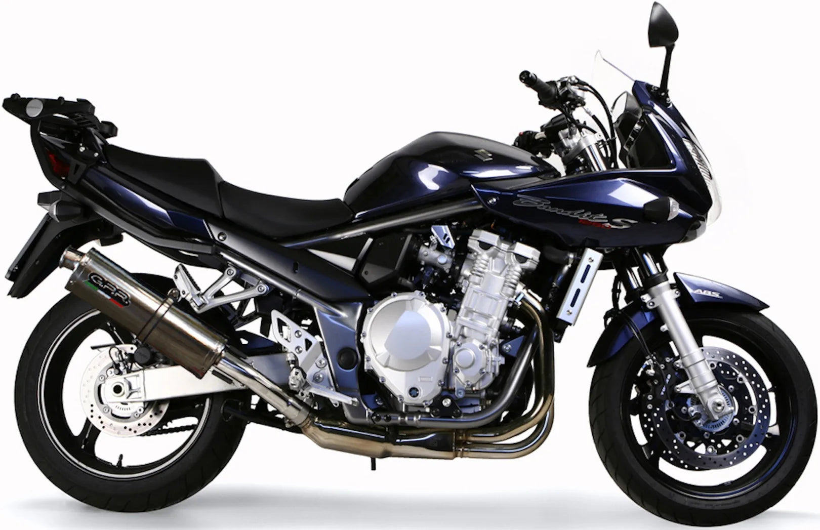 Système D'Échappement Homologué Au Niveau Sonore Trioval Acier - Gpr Compatible Avec Suzuki Gsf 1250 Bandit - S (2007-2012)