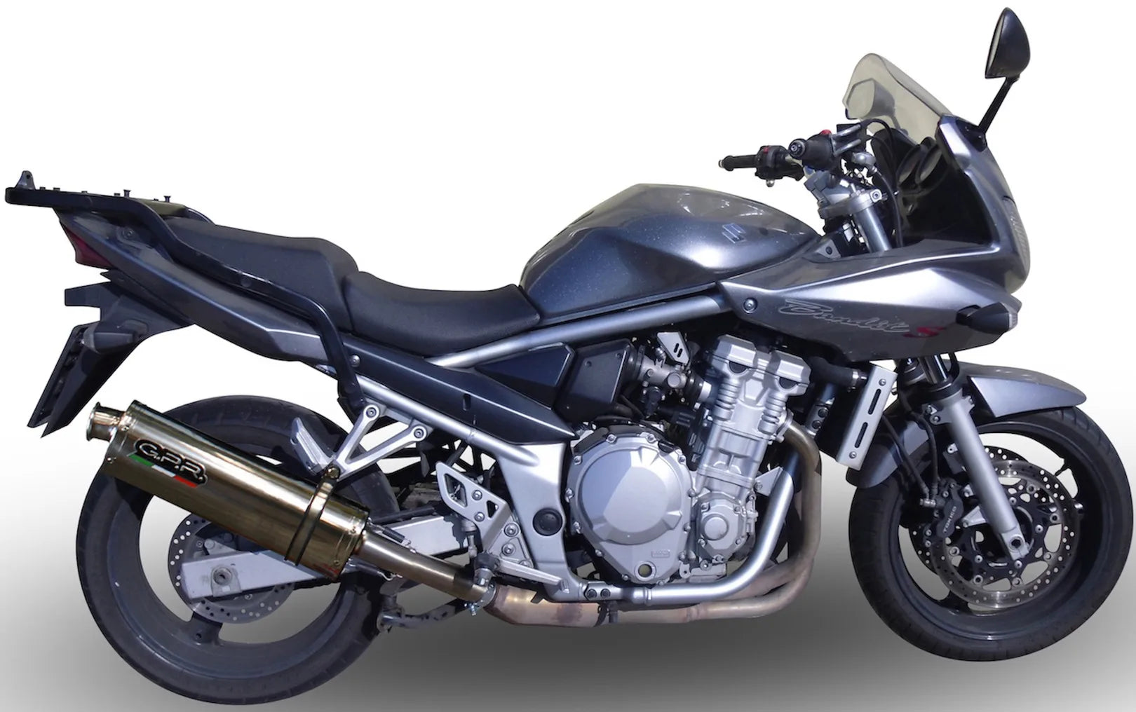 Système D'Échappement Homologué Au Niveau Sonore Trioval Acier - Gpr Compatible Avec Suzuki Gsf Bandit 650 - S (2007-2014)