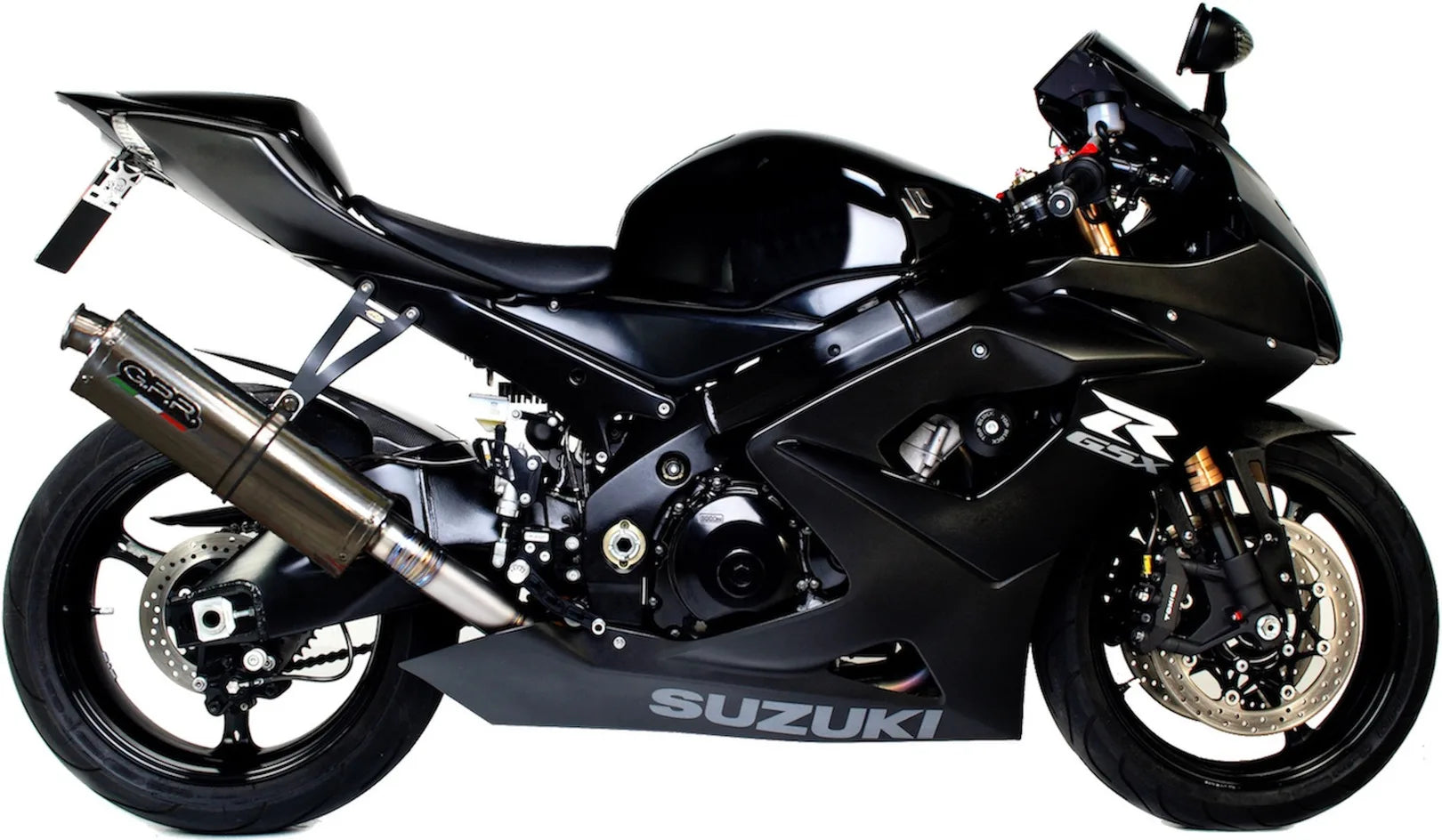 Système D'Échappement Homologué Au Niveau Sonore Trioval Acier - Gpr Compatible Avec Suzuki Gsx-R 1000 K5 (2005-2006)