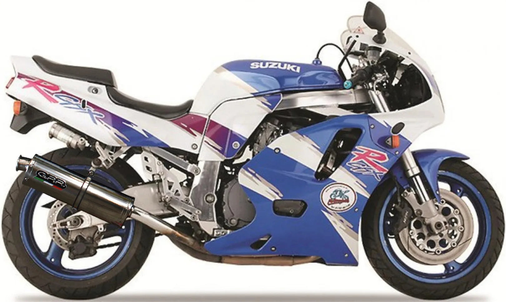 Système D'Échappement Homologué Au Niveau Sonore Trioval Acier - Gpr Compatible Avec Suzuki Gsx-R 750 (1992-1995)
