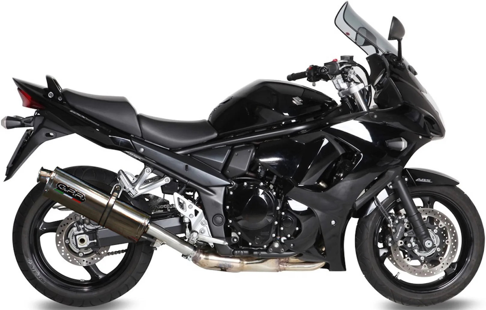 Système D'Échappement Homologué Au Niveau Sonore Trioval Acier - Gpr Compatible Avec Suzuki Gsx 1250 Fa (2009-2014)