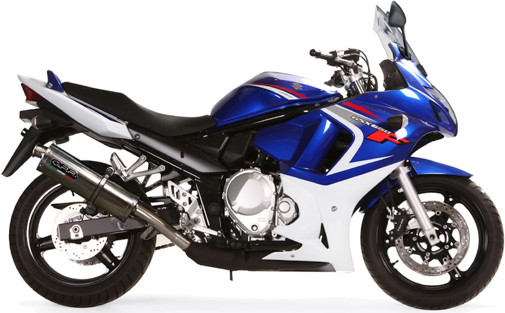 Système D'Échappement Homologué Au Niveau Sonore Trioval Acier - Gpr Compatible Avec Suzuki Gsx 650 F Ie (2008-2014)