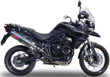 Système D'Échappement Homologué Au Niveau Sonore Trioval Acier - Gpr Compatible Avec Triumph Tiger 800 - Xr - Xc - Xrx - Xcx - Xrt - Xca (2011-2016)