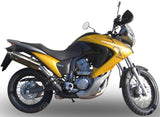 Système D'Échappement Homologué Au Niveau Sonore Trioval Acier - Gpr Compatible Avec Honda Transalp Xl 700 V (2007-2014)