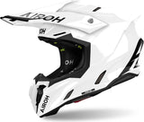 Casque Off-Road Pour Moto Airoh Twist 3 - Tw314 Thermoplastic Hrt Blanc Gloss Color Taille Xl
