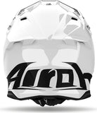 Off-Road Motorcycle Helmet Airoh Twist 3 - Tw314 Thermoplastic Hrt Gloss White Color Size L