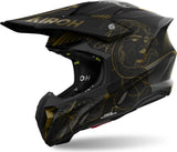 Casque Off-Road Pour Moto Airoh Twist 3 - Tw3Tit35 Thermoplastic Hrt Titane Mat Taille Xs