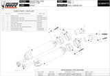 Dual Catalytic Exhaust Tips With Sound Certification Oval Titanium Carbon - Mivv Compatible With Ducati 1098 (2007-2011)