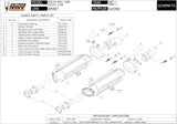 Dual Catalytic Exhaust Tips With Sound Certification Suono Stainless Steel Carbon - Mivv Compatible With Ducati 1198 (2009-2012)