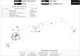 Système D'Échappement Homologué Au Niveau Sonore Oval Acier - Mivv Compatible Avec Honda Cbr 600 Rr (2005-2006)