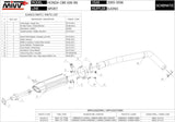 Système D'Échappement Homologué Au Niveau Sonore Suono Acier Carbon - Mivv Compatible Avec Honda Cbr 600 Rr (2005-2006)