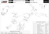 Système D'Échappement Homologué Au Niveau Sonore Oval Acier - Mivv Compatible Avec Kawasaki Zx 6R 636 (2005-2006)