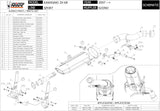 Système D'Échappement Homologué Au Niveau Sonore Suono Acier Carbon - Mivv Compatible Avec Kawasaki Zx-10R (2007-2008)