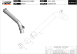 Non-Catalytic Connector Pipe - Mivv Compatible With Yamaha Fz-6 (2004-2006)