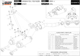 Dual Exhaust System With Sound Certification Oval Stainless Steel - Mivv Compatible With Yamaha Fz-6 (2004-2011)