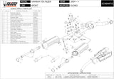 Dual Exhaust System With Sound Certification Suono Steel Black Carbon - Mivv Compatible With Yamaha Fz-6 Fazer (2004-2011)