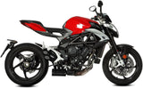 Système D'Échappement Homologué Au Niveau Sonore Speed Edge Acier Noir Carbon - Mivv Compatible Avec Mv Agusta Brutale 800 Rr (2017-2024)