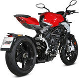 Système D'Échappement Homologué Au Niveau Sonore Speed Edge Acier Noir Carbon - Mivv Compatible Avec Mv Agusta Brutale 800 Rr (2017-2024)