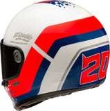 Casque Intégral Pour Moto Hjc V10 Advanced Fiberglass Composite Mc21 Fq20 Retro Taille 07 S