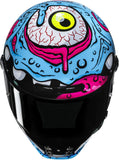 Casque Intégral Pour Moto Hjc V10 Advanced Fiberglass Composite Mc28 Squeeze Taille 07 S