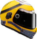 Casque Intégral Pour Moto Hjc V10 Advanced Fiberglass Composite Mc3 Stuart Minions Taille 07 S