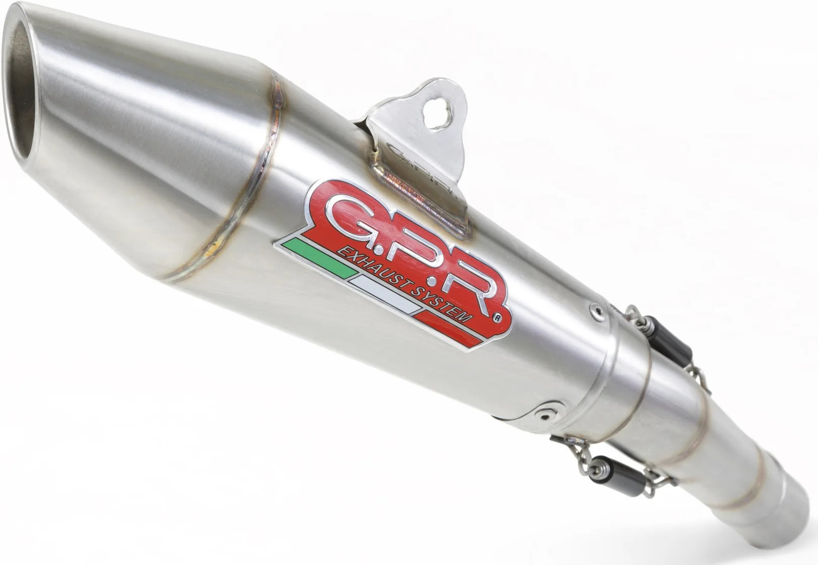 Système D'Échappement Catalytique Avec Homologation Acoustique Vintacone Acier - Gpr Compatible Avec Royal Enfield Continental Gt 535 (2014-2016)