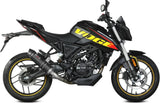 Système D'Échappement Complet Sans Catalyseur Et Homologué Au Niveau Sonore Gp Carbon Carbon - Mivv Compatible Avec Voge Brivido 125R (2023-2024)