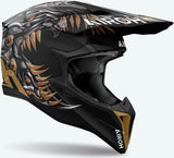 Casque Off-Road Pour Moto Airoh Wraaap - Wrac35 Thermoplastic Hrt Mat Cyborg Taille L