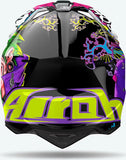 Casque Off-Road Pour Moto Airoh Wraaap - Wram17 Thermoplastic Hrt Gloss Music Taille M