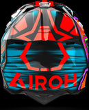 Casque Off-Road Pour Moto Airoh Wraaap - Wrc32 Thermoplastic Hrt Orange Gloss Cyber Taille M