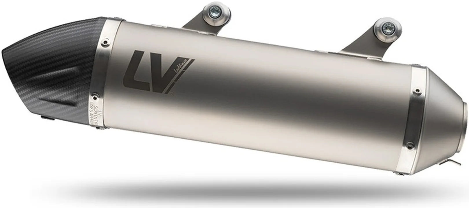 Échappement Sans Homologation Sonore Lv-X Evo Acier Embout Carbon Fiber - Leovince Compatible Avec Suzuki Dr 650 Se (1996-2015)