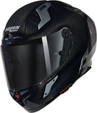 Casque Intégral Speeding Pour Moto Nolan X-804 Rs Ultra Carbon Carbon / Argent Argento 332 Taille S