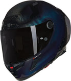 Casque Intégral Speeding Pour Moto Nolan X-804 Rs Ultra Carbon Bleu Liquido Liquido 328 Taille M